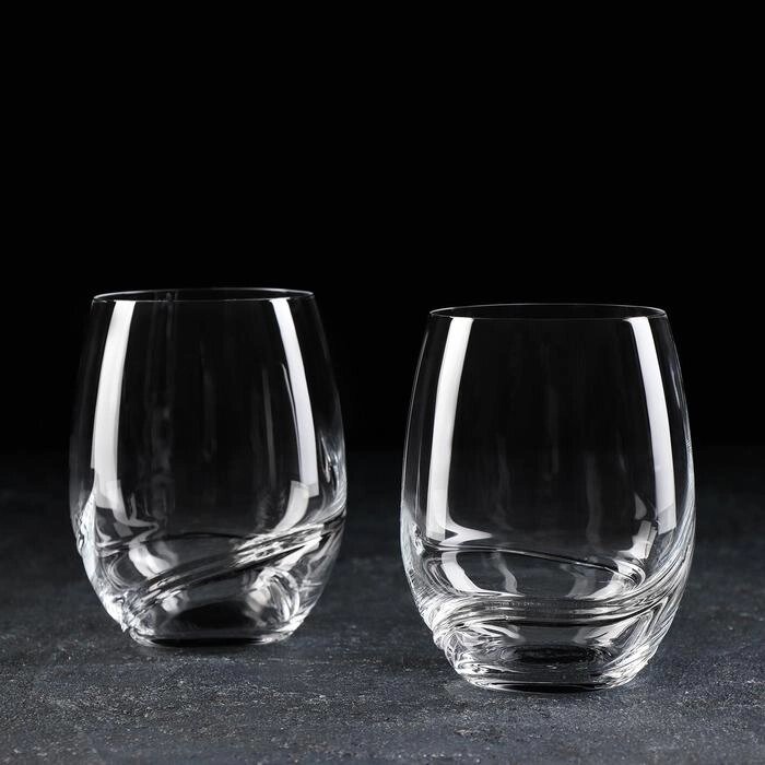 Набор стаканов для виски Bohemia Crystal "Турбуленция", 500 мл, 2 шт от компании Интернет-гипермаркет «MOLL» - фото 1