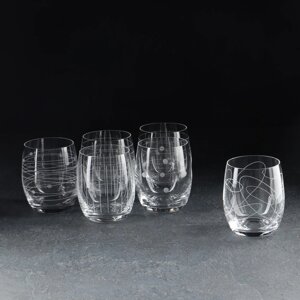 Набор стаканов для виски "Клаб Elements", 6 шт, 300 мл, хрустальное стекло