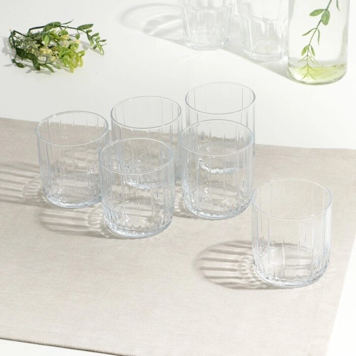 Набор стаканов "Лея", стеклянный, 265 мл, 6 шт от компании Интернет-гипермаркет «MOLL» - фото 1