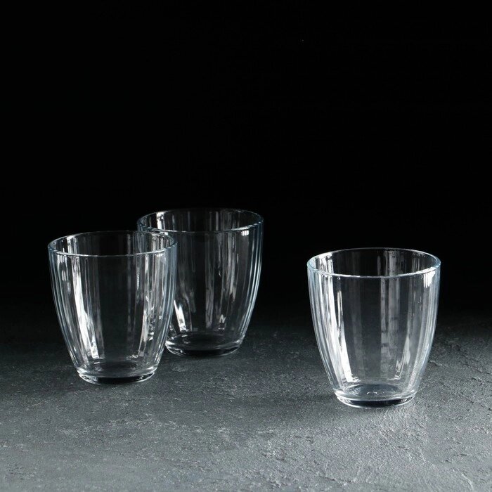 Набор стаканов Linea, 3 шт, 280 мл, стекло от компании Интернет-гипермаркет «MOLL» - фото 1