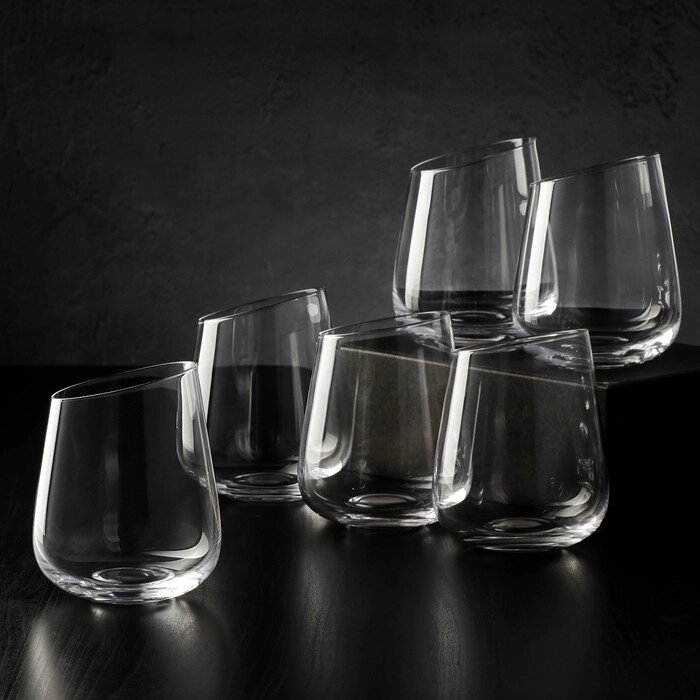 Набор стаканов низких "Иллюзия", 450 мл, 9,511,5 см, 6 шт от компании Интернет-гипермаркет «MOLL» - фото 1