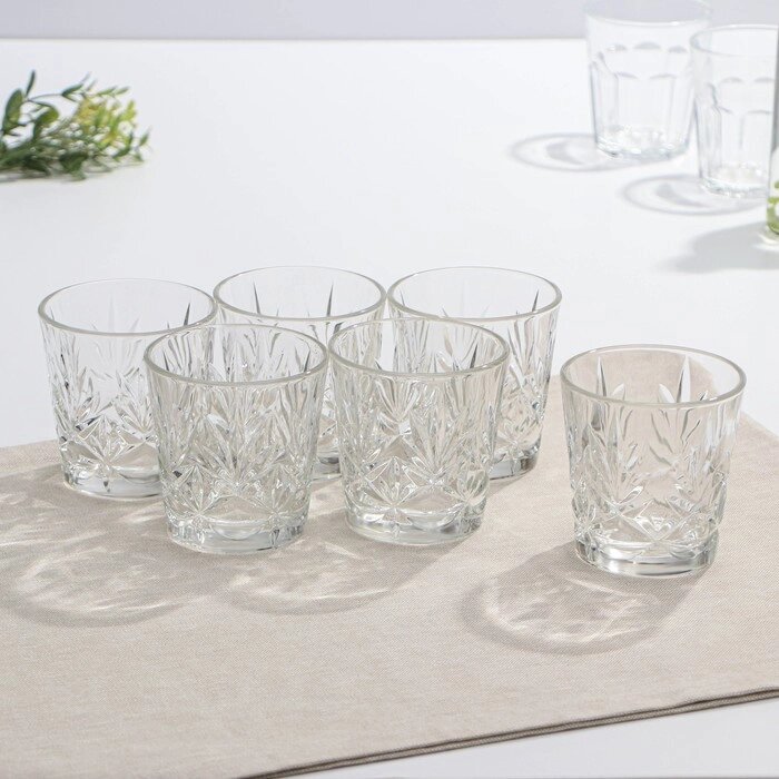 Набор стеклянных низких стаканов ANNECY, 300 мл, 6 шт, цвет прозрачный от компании Интернет-гипермаркет «MOLL» - фото 1