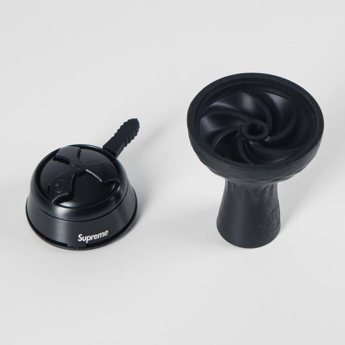 Набор Supreme: калауд d=12 см чёрный, чаша силикон от компании Интернет-гипермаркет «MOLL» - фото 1