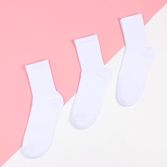 Набор женских носков KAFTAN Basic, 3 пары, р. 36-39 (23-25 см) от компании Интернет-гипермаркет «MOLL» - фото 1