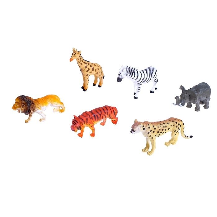 Набор животных "Африка", 6 фигурок от компании Интернет-гипермаркет «MOLL» - фото 1