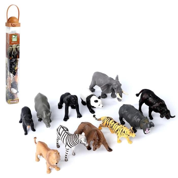 Набор животных "Дикие звери", 12 фигурок от компании Интернет-гипермаркет «MOLL» - фото 1