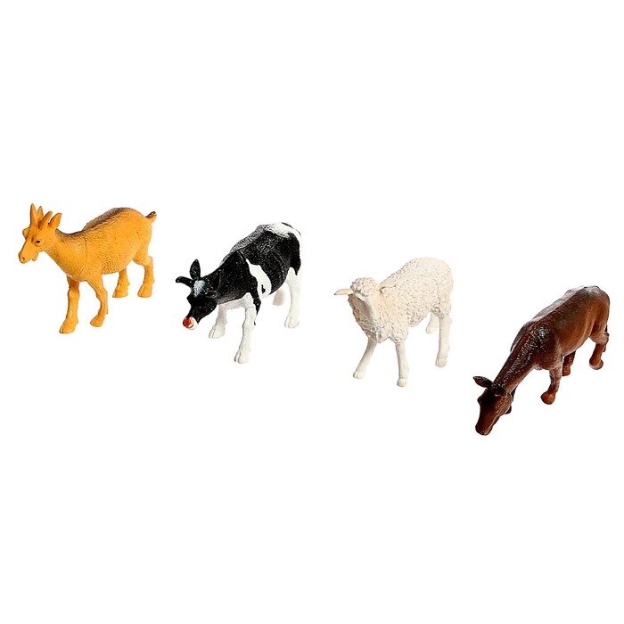 Набор животных "Фермерское хозяйство", 4 фигурки от компании Интернет-гипермаркет «MOLL» - фото 1