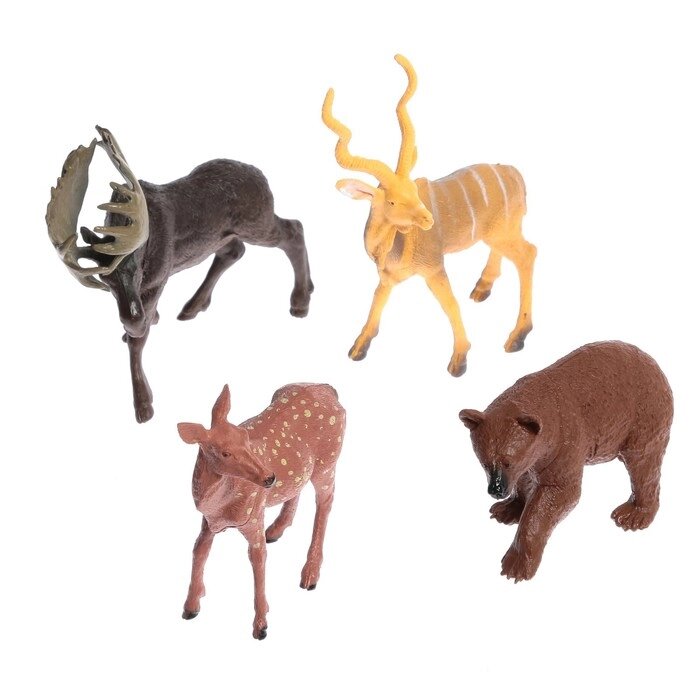 Набор животных "Лесные звери", 4 фигурки от компании Интернет-гипермаркет «MOLL» - фото 1