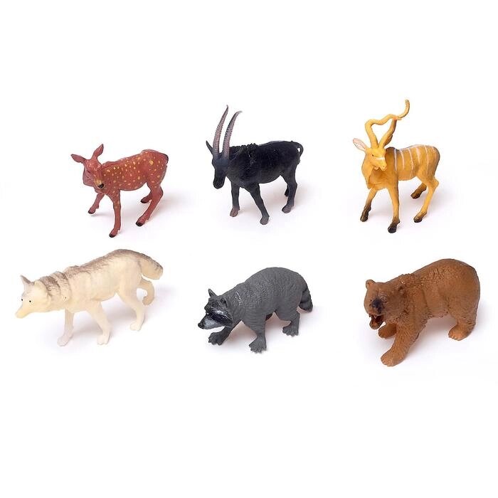 Набор животных "Лесные звери", 6 фигурок от компании Интернет-гипермаркет «MOLL» - фото 1