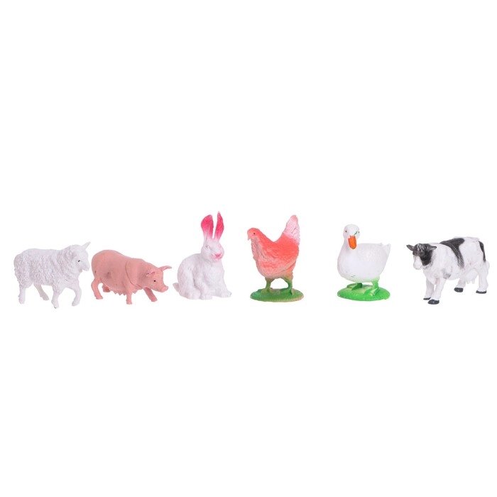 Набор животных "Моя ферма", 6 фигурок от компании Интернет-гипермаркет «MOLL» - фото 1