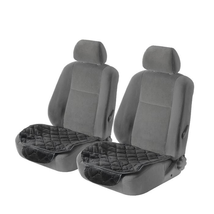 Накидки на сиденья TORSO универсальные, черный велюр, набор 3 шт от компании Интернет-гипермаркет «MOLL» - фото 1
