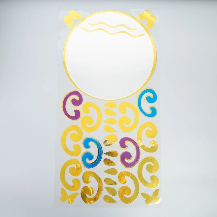 Наклейка интерьерная зеркальная "Весна" цветная 66х32 см от компании Интернет-гипермаркет «MOLL» - фото 1