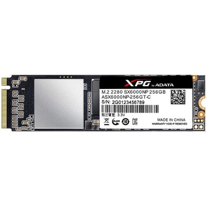 Накопитель SSD A-Data S11 Pro M. 2 2280 AGAMMIXS11P-256GT-C, 256Гб, PCI-E x4 от компании Интернет-гипермаркет «MOLL» - фото 1