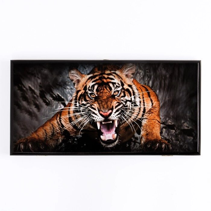Нарды "Оскал тигра", 50 x 50 см от компании Интернет-гипермаркет «MOLL» - фото 1