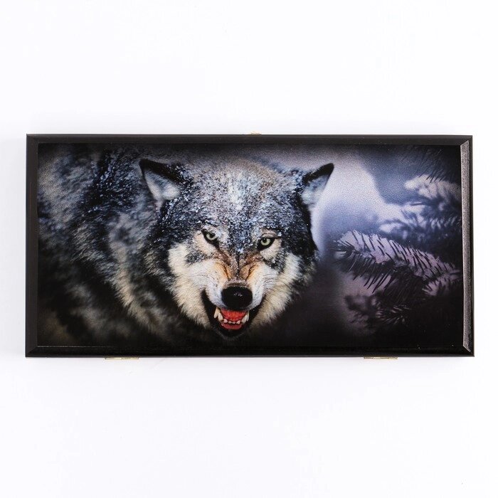 Нарды "Волчий оскал", 40 x 40 см от компании Интернет-гипермаркет «MOLL» - фото 1