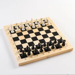 Настольная игра 3 в 1 "Орнамент"шахматы, шашки, нарды (доска дерево40х40см)