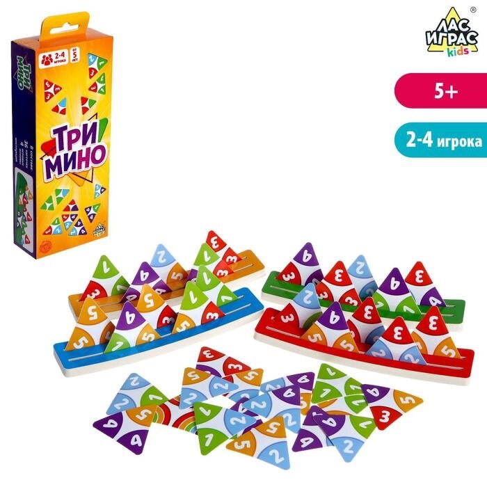 Настольная игра "Тримино" от компании Интернет-гипермаркет «MOLL» - фото 1