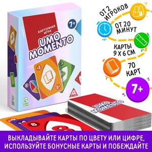 Настольная игра в сияющей упаковке "UMOmomento", 70 карт