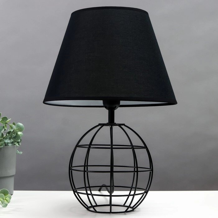 Настольная лампа 16784/1 E27 40Вт черный 18х18х40,5 см от компании Интернет-гипермаркет «MOLL» - фото 1