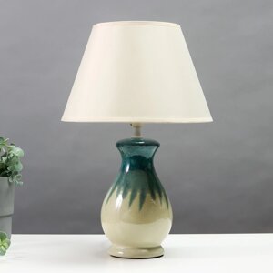 Настольная лампа 16800/1GN E14 40Вт бело-зеленый 25x25x37 см