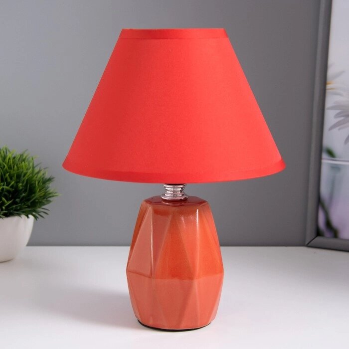 Настольная лампа 16877/1RD E14 40Вт красный 18х18х24 см от компании Интернет-гипермаркет «MOLL» - фото 1