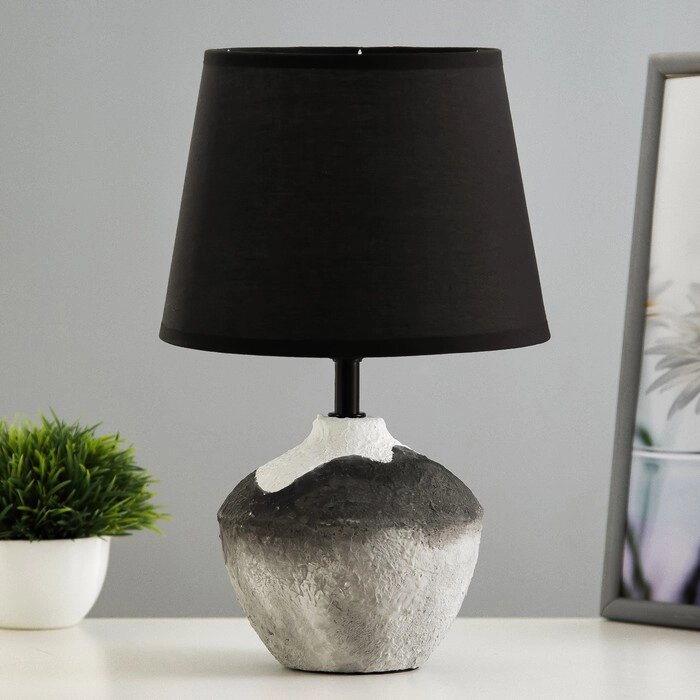 Настольная лампа "Алетта" Е14 40Вт серо-черный 20х20х36 см от компании Интернет-гипермаркет «MOLL» - фото 1