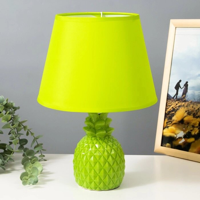 Настольная лампа "Ананас" Е14 40Вт зеленый 20х20х32 см от компании Интернет-гипермаркет «MOLL» - фото 1
