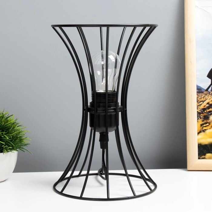 Настольная лампа "Анетта" Е27 40Вт черный 16х16х23см от компании Интернет-гипермаркет «MOLL» - фото 1