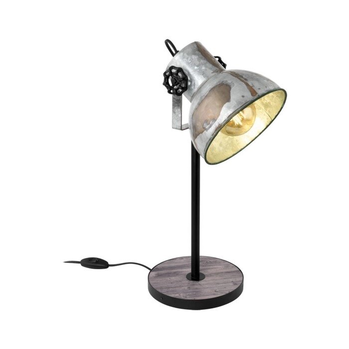 Настольная лампа BARNSTAPLE 40Вт E27 коричневый, черный от компании Интернет-гипермаркет «MOLL» - фото 1