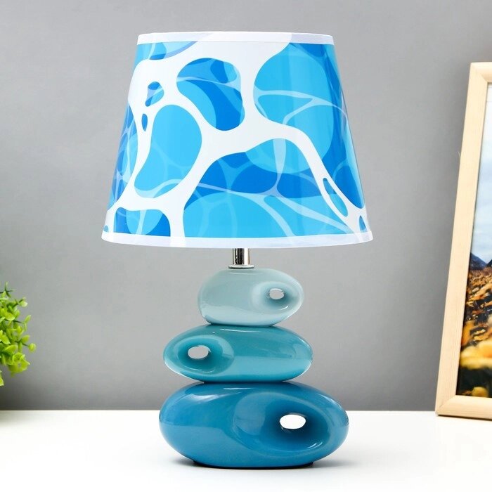 Настольная лампа "Бирюзовое море" Е14 40Вт 25х25х38 см от компании Интернет-гипермаркет «MOLL» - фото 1