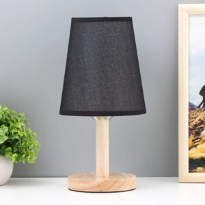 Настольная лампа "Бордо" Е27 40Вт черный 14х14х30 см