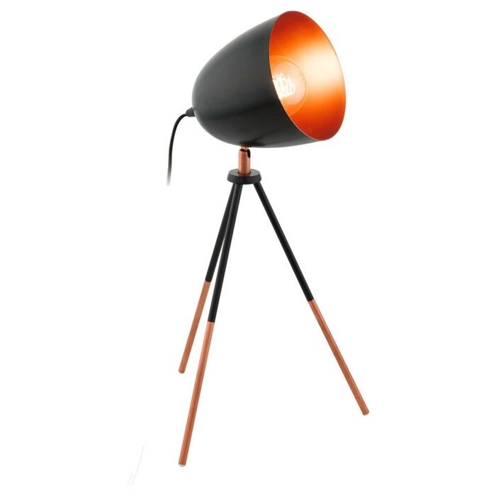 Настольная лампа CHESTER 1x60Вт E27 коричневый 29x29x44см от компании Интернет-гипермаркет «MOLL» - фото 1