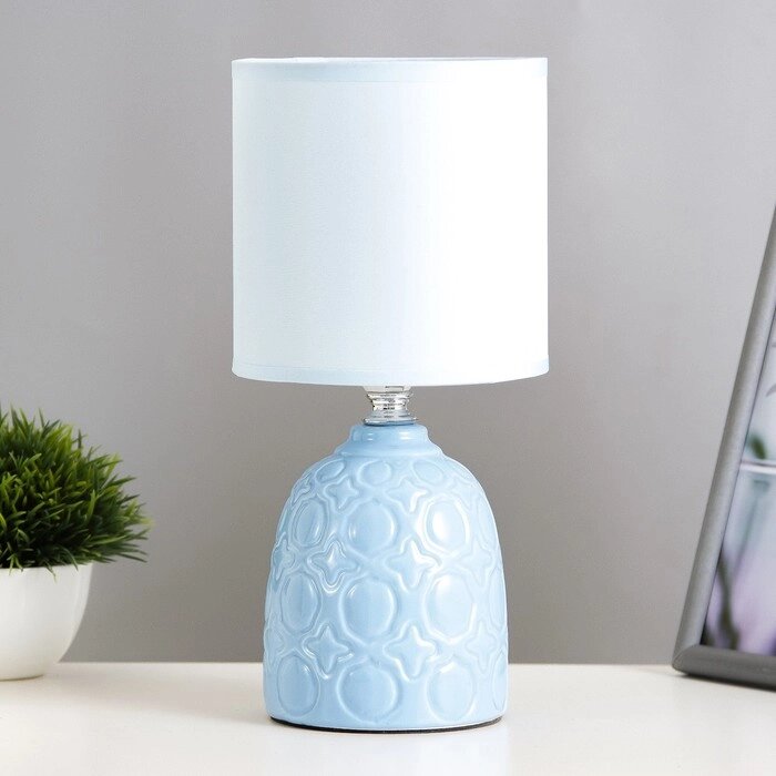 Настольная лампа "Джастин" Е14 40Вт синий 13х13х25 см от компании Интернет-гипермаркет «MOLL» - фото 1