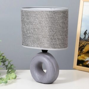 Настольная лампа "Эдель" Е14 40Вт серый 12,5х20х29 см