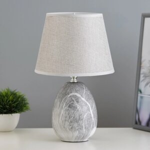Настольная лампа "Элисса" E14 40Вт серый 20х20х32 см