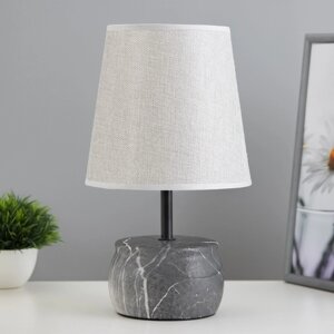 Настольная лампа "Энель" E14 40Вт серый 18,5х18,5х32 см