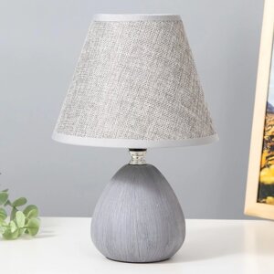 Настольная лампа "Эстель" Е14 40Вт серый 17х17х26 см