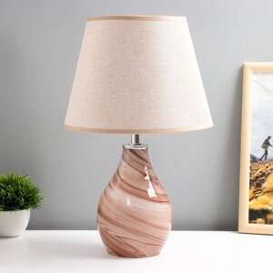 Настольная лампа "Фьюжн" E14 40Вт розовый 25х25х39 см