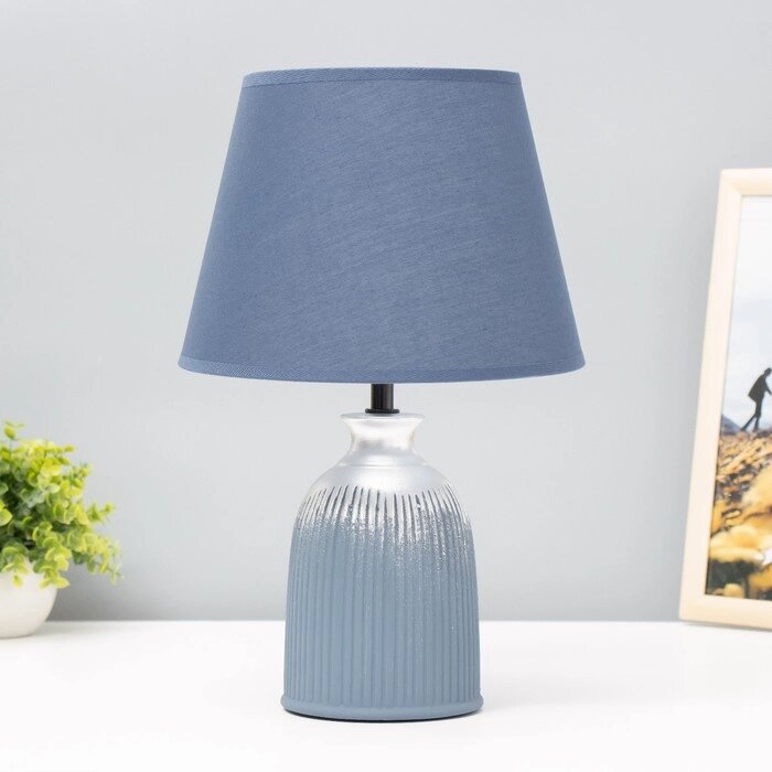 Настольная лампа "Ганна" Е14 40Вт синий 22,5х22,5х34см от компании Интернет-гипермаркет «MOLL» - фото 1