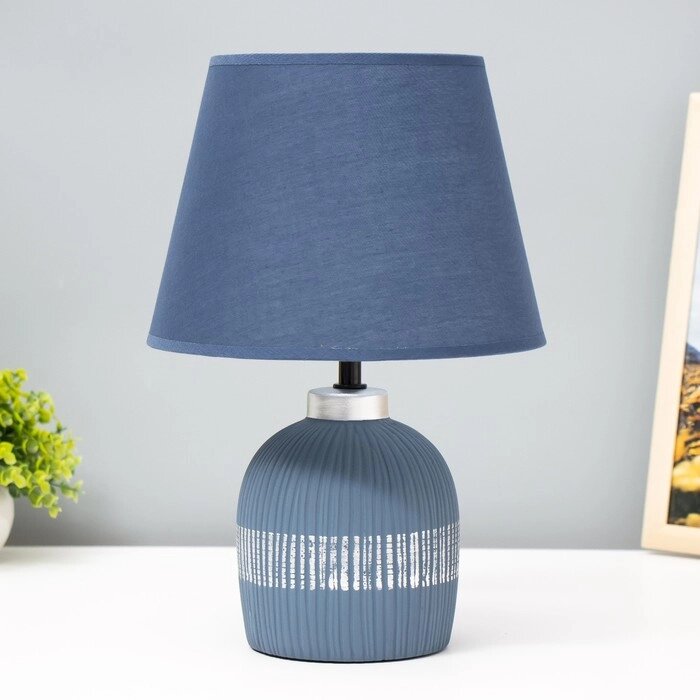 Настольная лампа "Корсика" Е14 40Вт синий 22,5х22,5х33см от компании Интернет-гипермаркет «MOLL» - фото 1