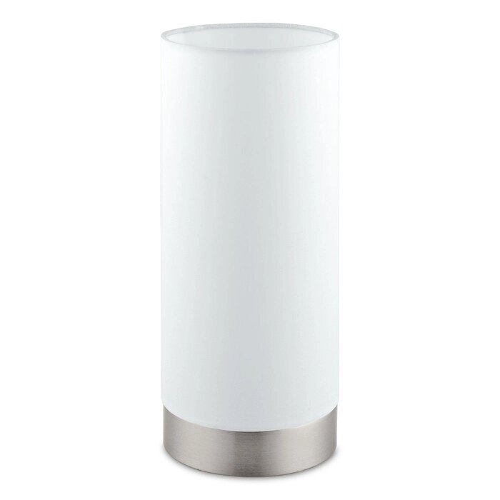 Настольная лампа MASERLO 1x60Вт E27 никель, белый 12x12x25,5см от компании Интернет-гипермаркет «MOLL» - фото 1