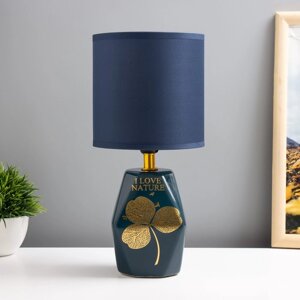 Настольная лампа "Натюр" E14 40Вт синий 12,5х12,5х28 см