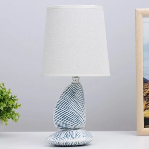 Настольная лампа "Парма" E14 40Вт синий 15,5х15,5х32 см