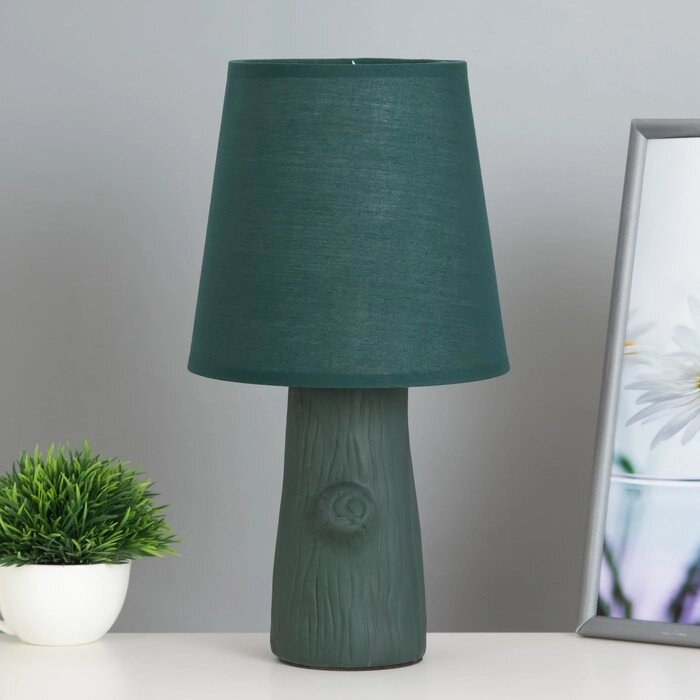 Настольная лампа "Пино" Е14 40Вт зеленый 18х18х35см от компании Интернет-гипермаркет «MOLL» - фото 1
