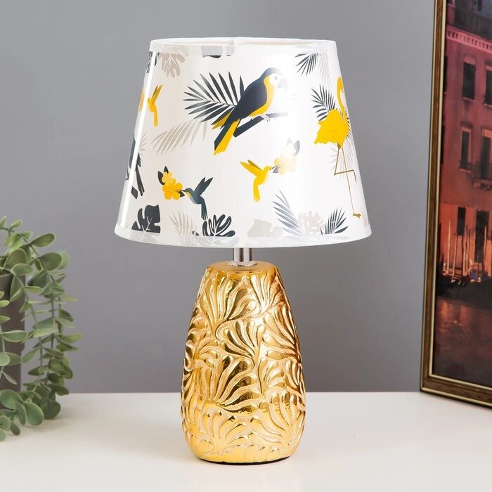 Настольная лампа "Птицы" Е14 40Вт золото 20х20х33 см от компании Интернет-гипермаркет «MOLL» - фото 1