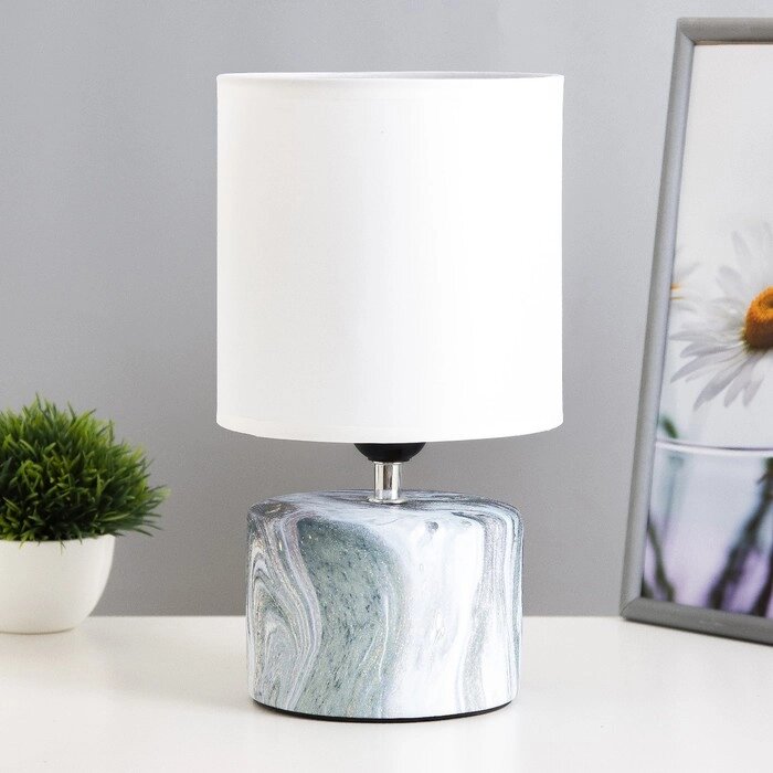 Настольная лампа "Сафари К" Е27 40Вт бело-голубой 12,5х12,5х29 см от компании Интернет-гипермаркет «MOLL» - фото 1