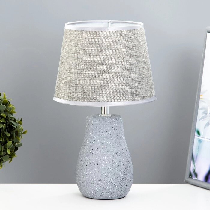 Настольная лампа "Самлин" Е14 40Вт серый 20х20х34 см от компании Интернет-гипермаркет «MOLL» - фото 1