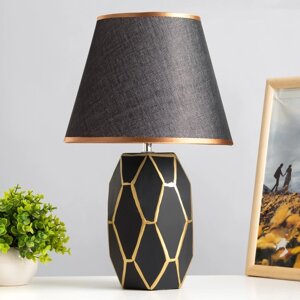 Настольная лампа "Сантано" E14 40Вт черно-золотой 20х25х39 см