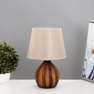 Настольная лампа "Соренс" Е14 40Вт шоколадный 22х22х33 см