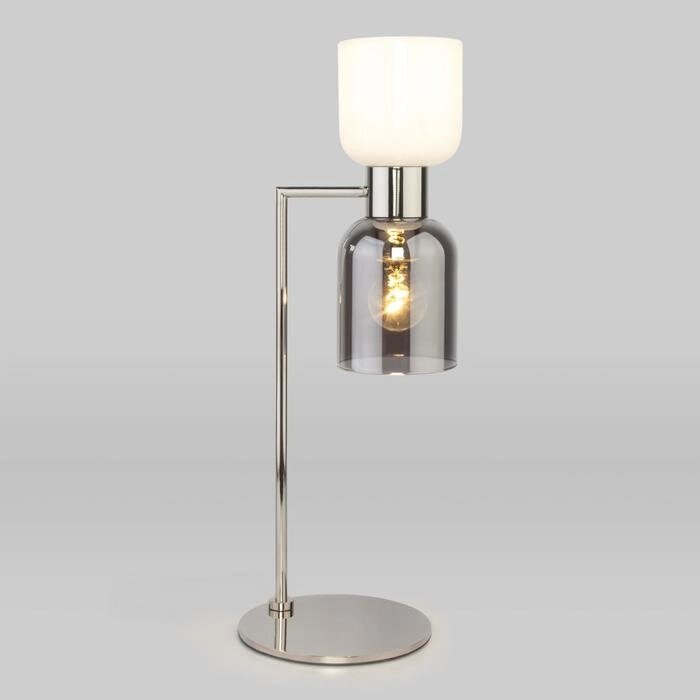 Настольная лампа Tandem, 2x60Вт E27, цвет никель от компании Интернет-гипермаркет «MOLL» - фото 1